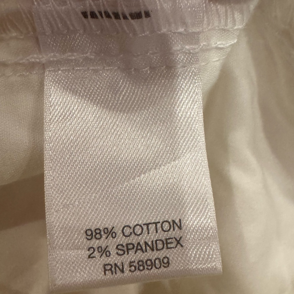 Roundtree & Yorke Casuals White Mens Slacks Pants Front Back Pockets Sz 34x30 - Picture 13 of 13